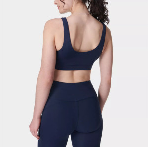 Women's classic scoop bra with removable paddings U back supportive sports bra