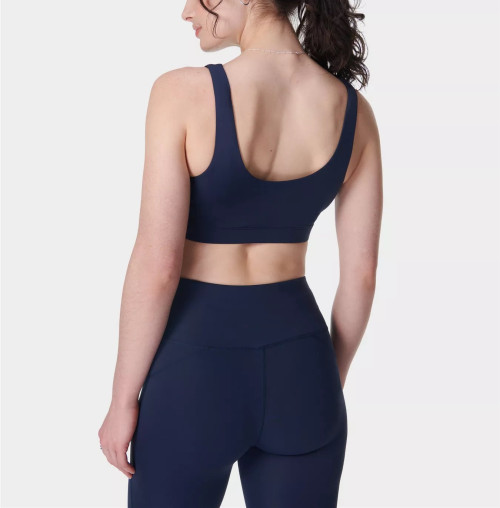 Women's classic scoop bra with removable paddings U back supportive sports bra