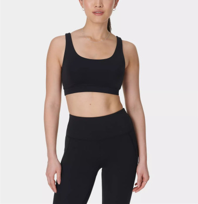 Women's classic scoop bra with removable paddings U back supportive sports bra