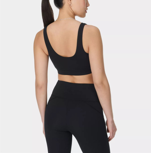 Women's classic scoop bra with removable paddings U back supportive sports bra
