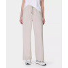 Lightweight side piping wide leg pants with pockets adjustable waist regular fit sweatpants