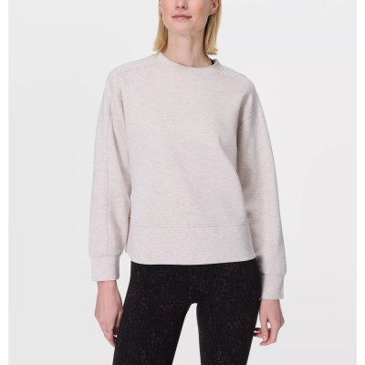 Crew neck loose fit sweatshirts cotton blend soft to touch long sleeve tops