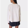 Crew neck loose fit sweatshirts cotton blend soft to touch long sleeve tops