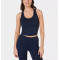Light support racerback sports tank scoop neck longline sports bra