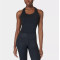 Light support racerback sports tank scoop neck longline sports bra