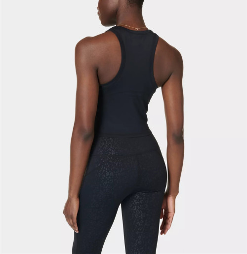 Light support racerback sports tank scoop neck longline sports bra
