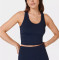 Light support racerback sports tank scoop neck longline sports bra