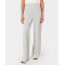 Elastic waist wide leg pants with zipper pockets relaxed fit cozy cotton pants