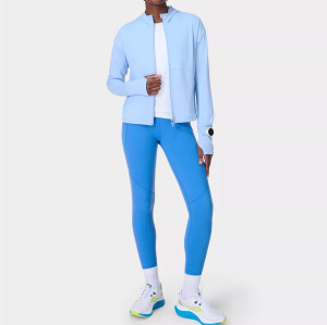 Women's lightweight sun protection full zip jackets
