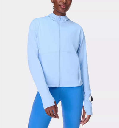 Women's lightweight sun protection full zip jackets