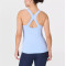 Slim fit scoop neck flattering yoga tank top with removable paddings