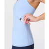 Slim fit scoop neck flattering yoga tank top with removable paddings