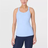 Slim fit scoop neck flattering yoga tank top with removable paddings