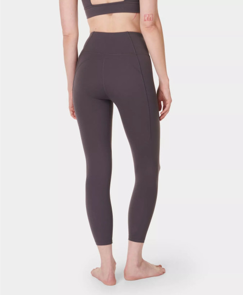 Women's high waist 7/8 yoga leggings with side pockets compressive fitness tights