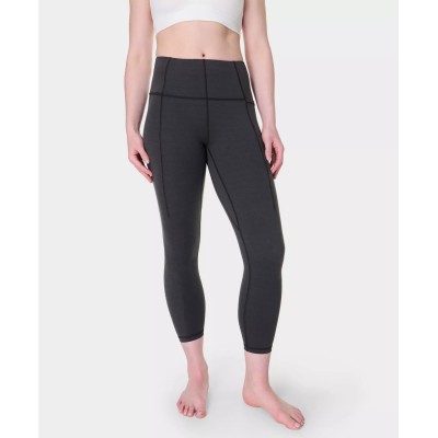 Women's high waist 7/8 yoga leggings with side pockets compressive fitness tights