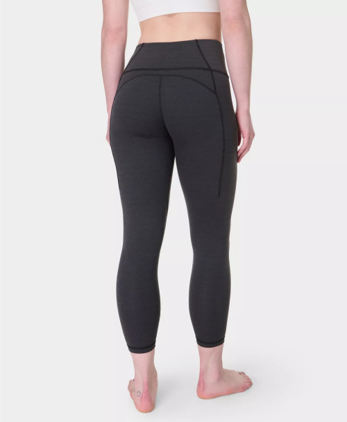 Women's high waist 7/8 yoga leggings with side pockets compressive fitness tights