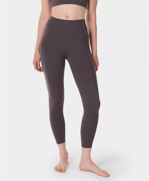 Women's high waist 7/8 yoga leggings with side pockets compressive fitness tights