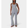 Women's wide strap scoop neck flattering yoga jumpsuits with side pockets