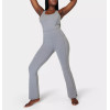 Women's wide strap scoop neck flattering yoga jumpsuits with side pockets