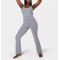 Women's wide strap scoop neck flattering yoga jumpsuits with side pockets