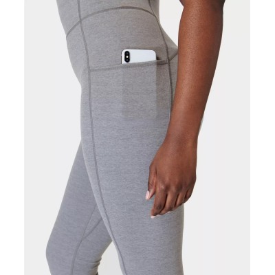 Women's wide strap scoop neck flattering yoga jumpsuits with side pockets