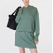 Elastic waist cotton blend lounge skirts with side pockets women's new A line skirts