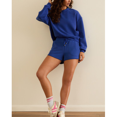 New arrival adjustable waist lounge shorts with side pockets