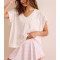 Women's lightweight V neck mesh t shirts with chest pockets oversized sports tees