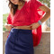 Women's lightweight V neck mesh t shirts with chest pockets oversized sports tees