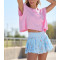 Women's crew neck oversized cut out t shirts lightweight baggy tees