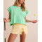 Women's crew neck oversized cut out t shirts lightweight baggy tees