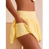 Women's new arrival pleated skirts with built in shorts classic tennis skorts