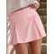 Women's new arrival high waist bow mini skirts athletic dress
