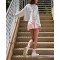 Women's new arrival high waist bow mini skirts athletic dress