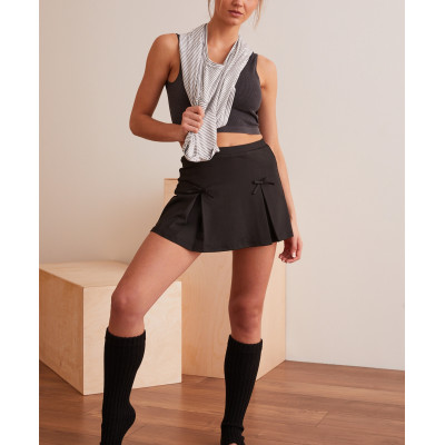 Women's new arrival high waist bow mini skirts athletic dress