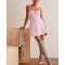 Classic one piece cross back tennis dress with built in shorts