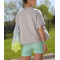 Women's oversized cotton short sleeve t shirts crew neck cropped sports tees