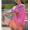 Women's oversized cotton short sleeve t shirts crew neck cropped sports tees