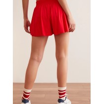 Women's high waist flowy shorts lightweight 2 in 1 running shorts with adjustable waist