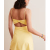 Women's scoop neck buttery soft spaghetti strap hollow back athletic dress