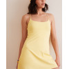 Women's scoop neck buttery soft spaghetti strap hollow back athletic dress