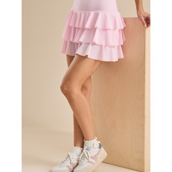 Women's high waist athletic ruffle skorts cute tennis skirts with built in shorts