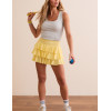 Women's high waist athletic ruffle skorts cute tennis skirts with built in shorts