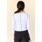 Women's long sleeve contrast stitiching workout top with thumb hole