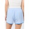 Women's new piping shorts with side pockets elastic waist running shorts