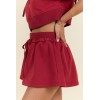 Women cotton fleece skirts with built in shorts new arrival lounge skirts