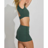 Women's low rise micro skirts with built in shorts ultra soft nylon spandex 2 in 1 tennis skorts
