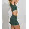 Women's low rise micro skirts with built in shorts ultra soft nylon spandex 2 in 1 tennis skorts