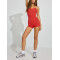 Women's scoop neck backless short onesie padded adjustable straps fitness jumpsuits