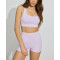 Women's high waist no front seam booty shorts curved seam biker shorts